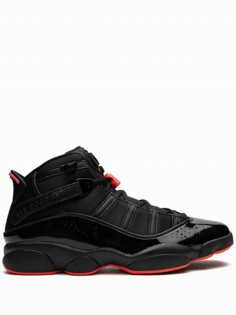 Black Men\'s Nike Rings Air Jordan 6 | JWXZNQ-908