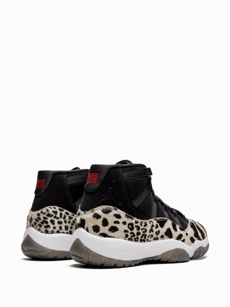 Black Women's Nike Animal Instinct Air Jordan 11 | GVKRTF-208