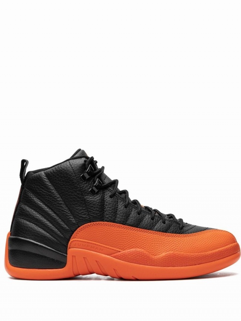 Black Women\'s Nike Brilliant Air Jordan 12 | IEFOPK-687