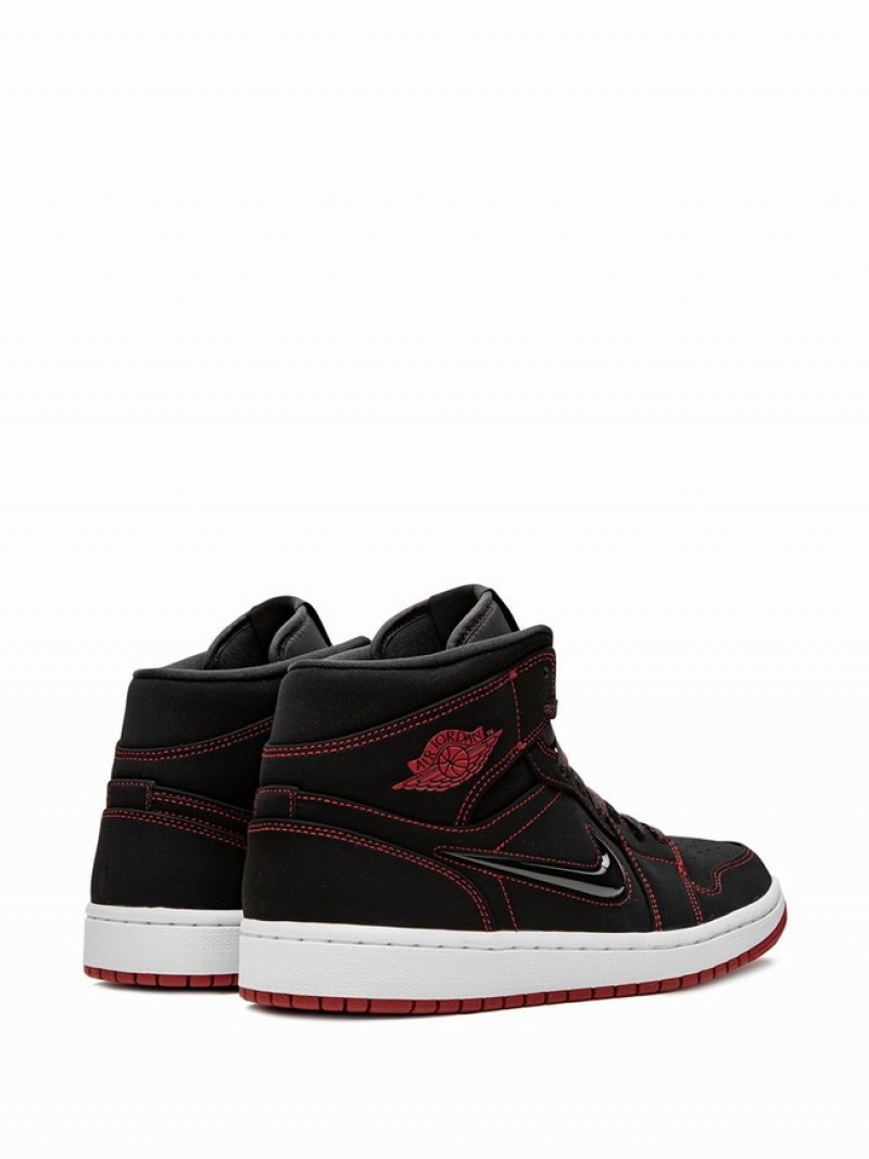 Black Women's Nike Mid Fearless Come Fly With Me Air Jordan 1 | OURFHE-862