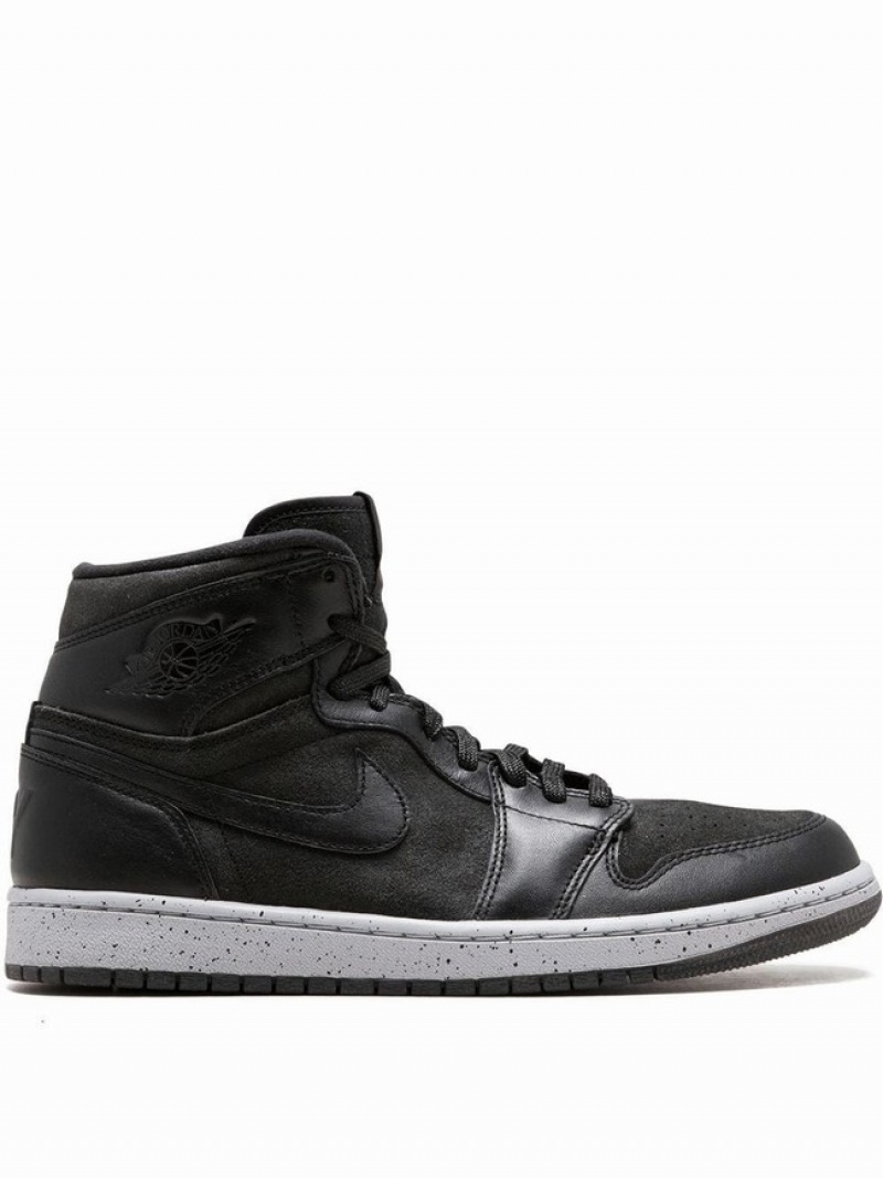 Black Women\'s Nike Ret Hi NYC Air Jordan 1 | SBMZKG-615