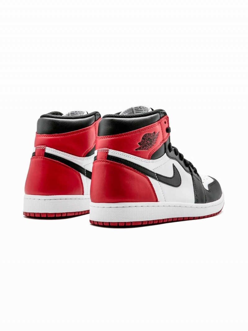 Black Women's Nike Retro High OG Black Toe Air Jordan 1 | OLPVNA-029