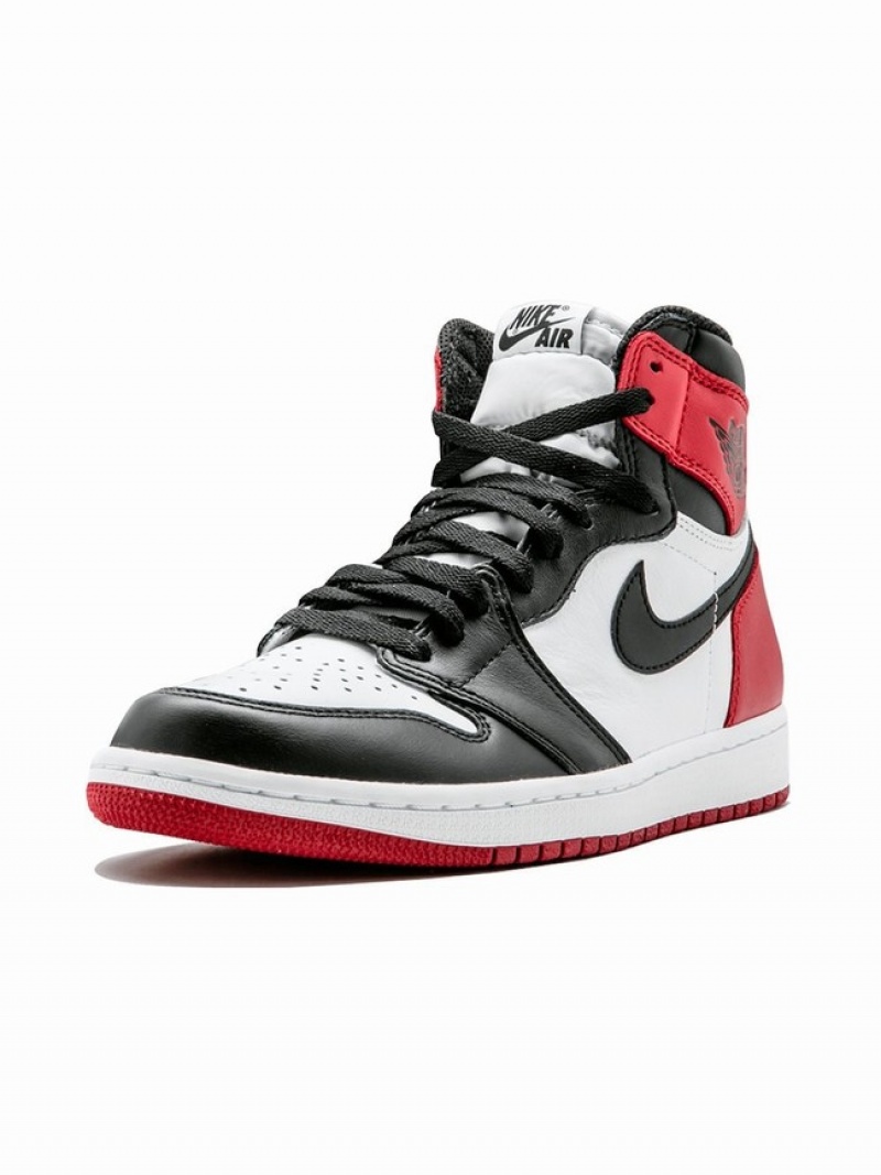 Black Women's Nike Retro High OG Black Toe Air Jordan 1 | OLPVNA-029