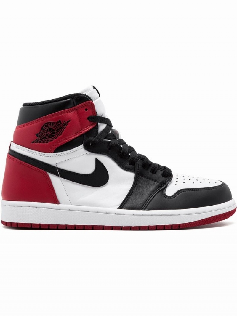 Black Women\'s Nike Retro High OG Black Toe Air Jordan 1 | OLPVNA-029