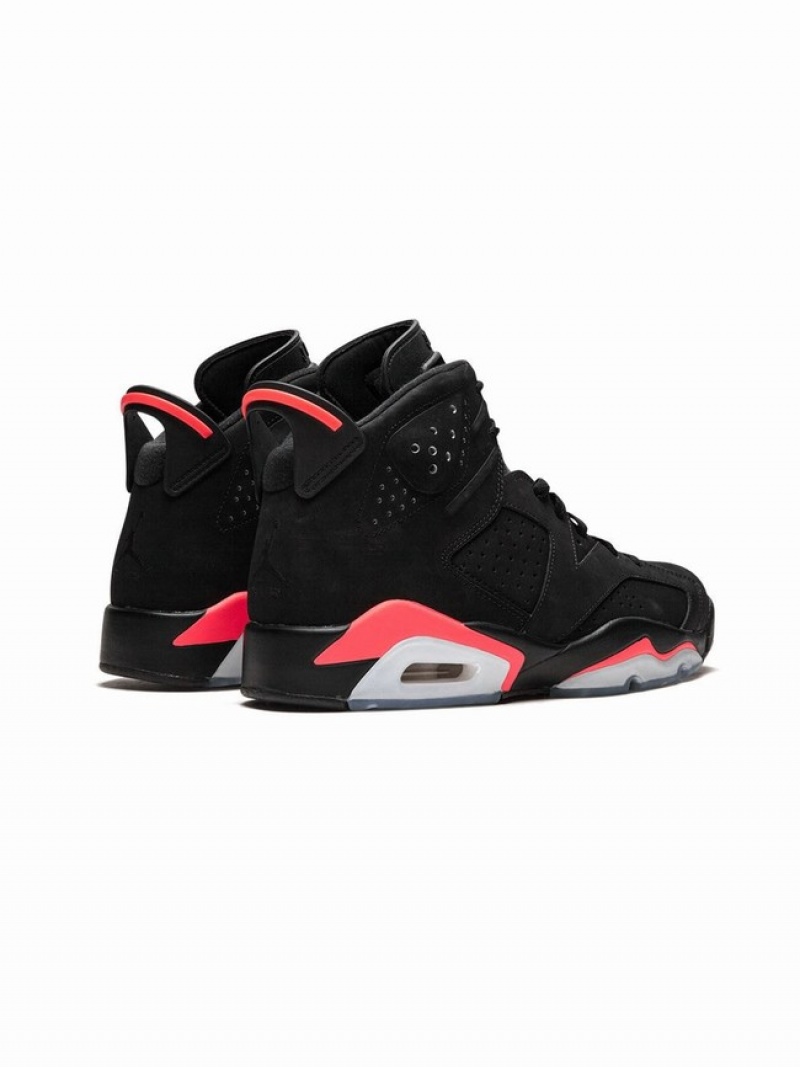 Black Women's Nike Retro Infrared Air Jordan 6 | XYMBVA-912