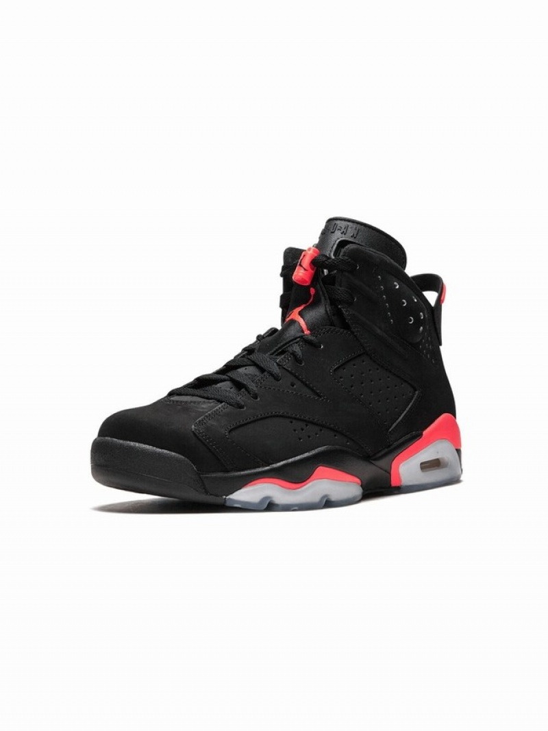 Black Women's Nike Retro Infrared Air Jordan 6 | XYMBVA-912