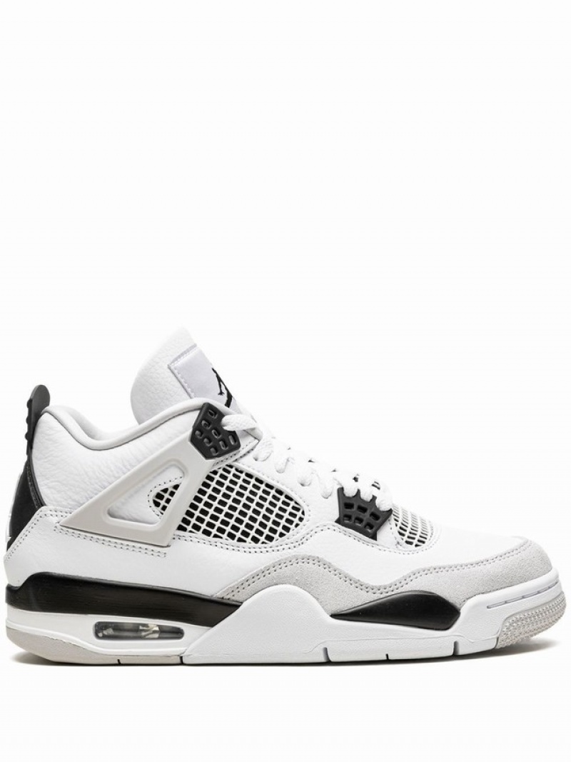 Black Women\'s Nike Retro Military Black Air Jordan 4 | FPRACE-801