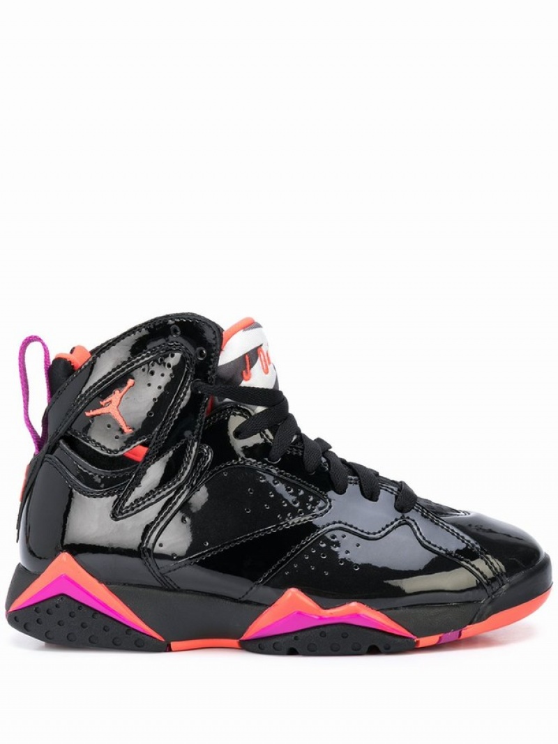 Black Women\'s Nike high-top Air Jordan 7 | PTBNUX-325