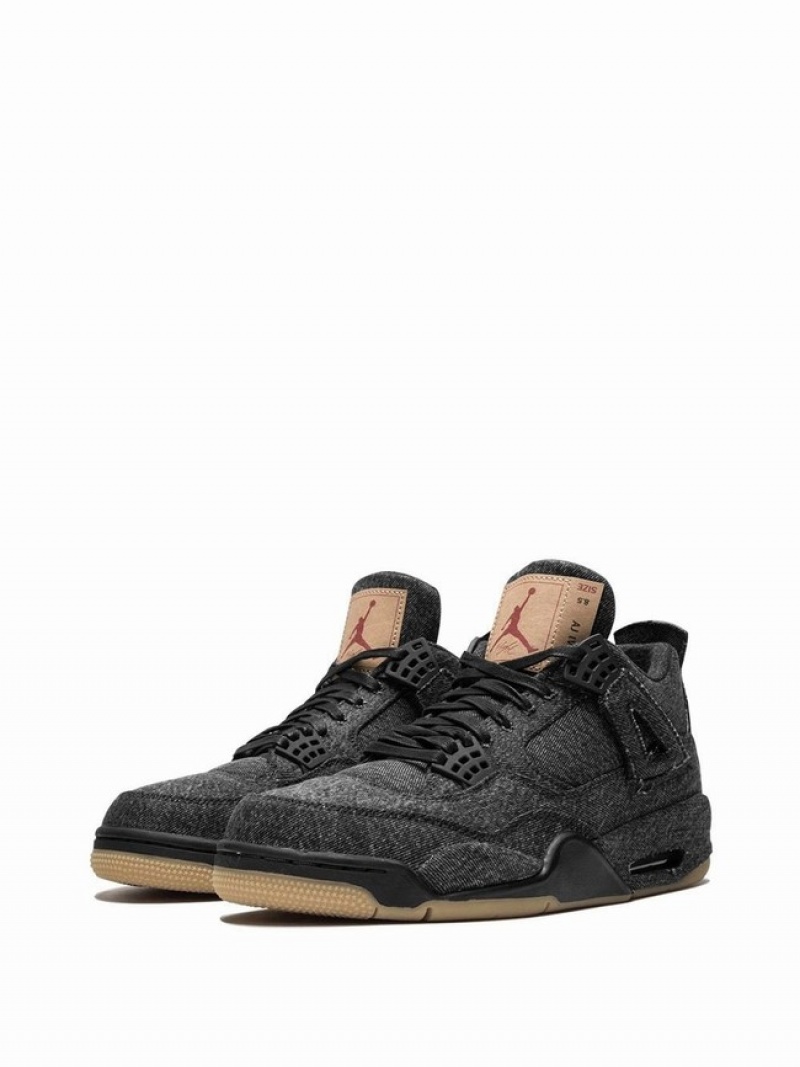 Black Women's Nike x Levi's Retro NRG Black Levis Air Jordan 4 | DGCYKB-581