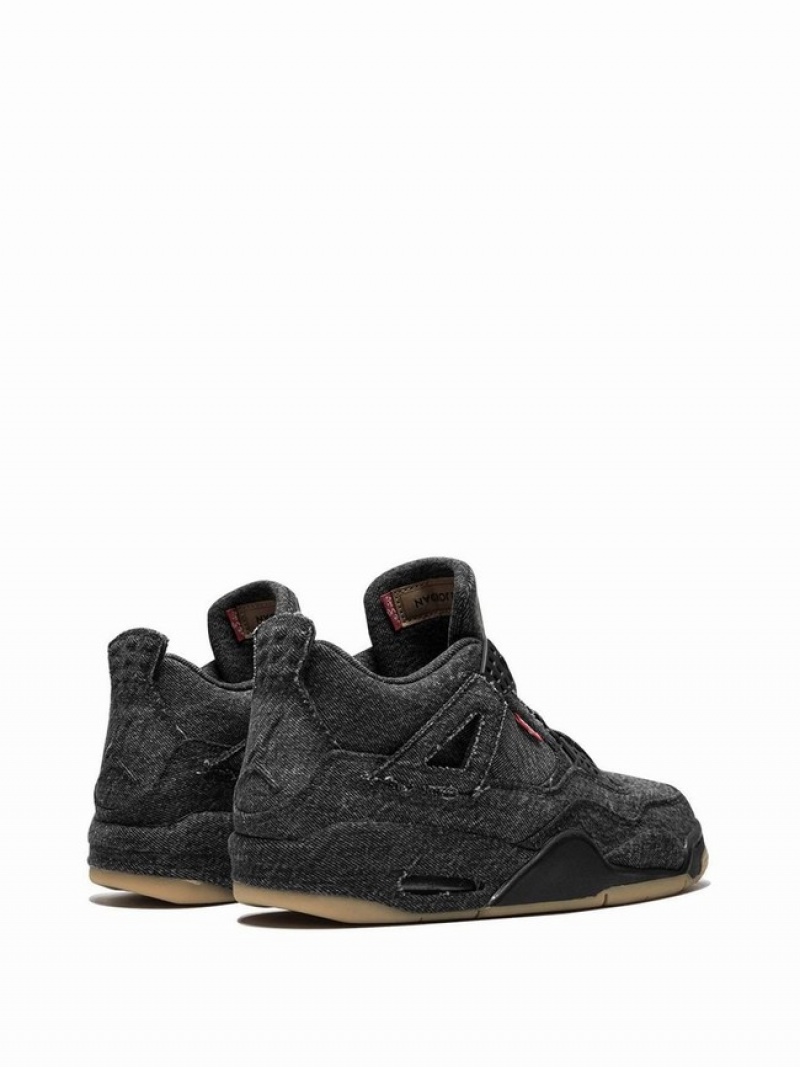 Black Women's Nike x Levi's Retro NRG Black Levis Air Jordan 4 | DGCYKB-581