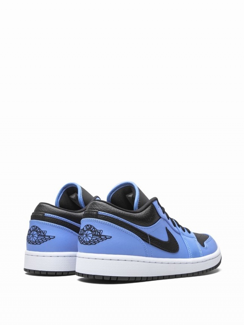 Black / Blue Men's Nike Low University Air Jordan 1 | VUGSBO-076