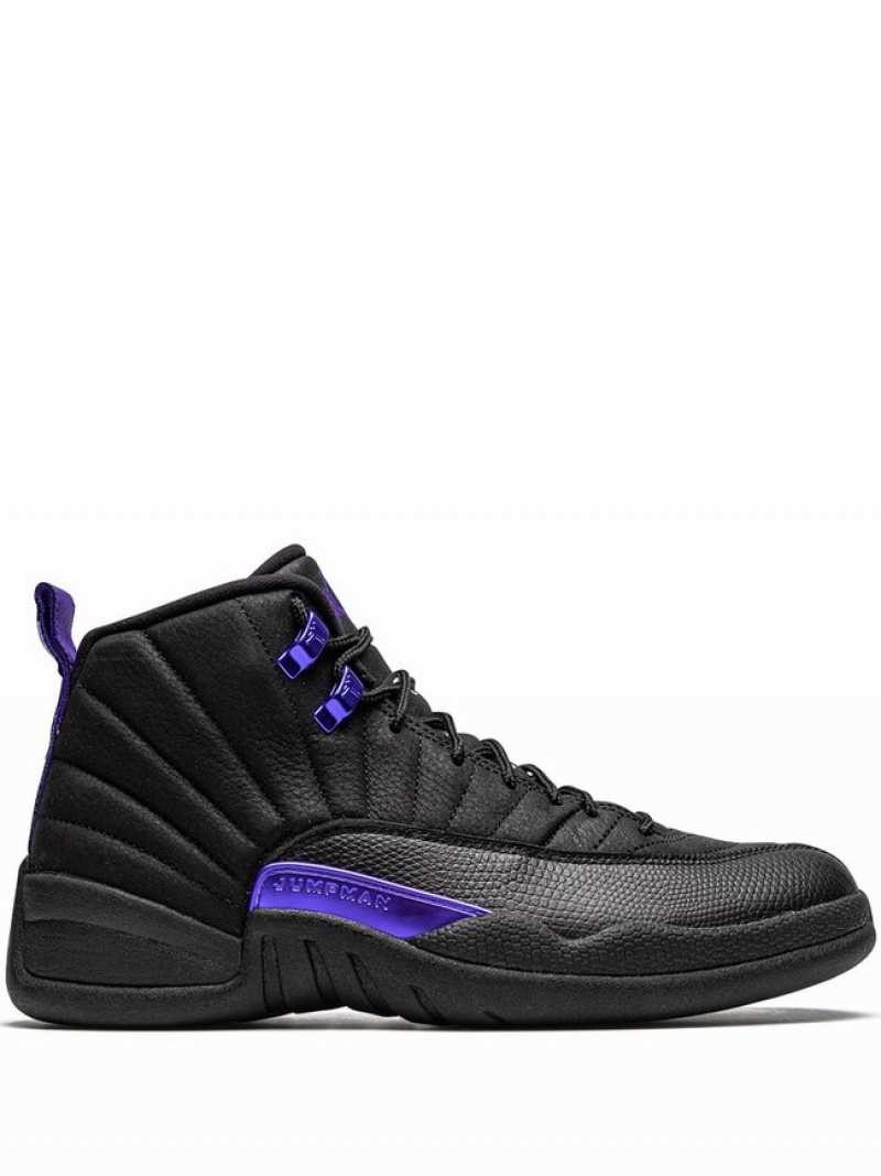 Black / Blue Men\'s Nike Retro Air Jordan 12 | NBWJDY-621