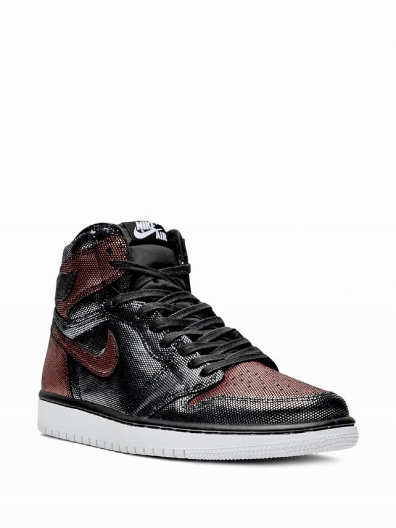 Black / Brown Women's Nike Hi OG Fearless Air Jordan 1 | RNYAIE-169