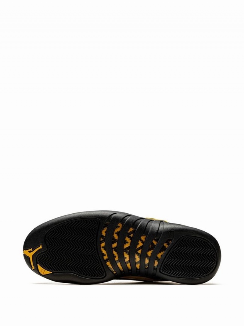 Black / Gold Women's Nike Black Taxi Air Jordan 12 | RESXBM-703