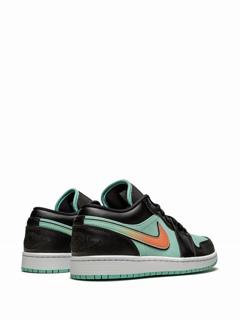 Black / Green Men's Nike Low SE Tropical Twist Air Jordan 1 | BJPZRC-579