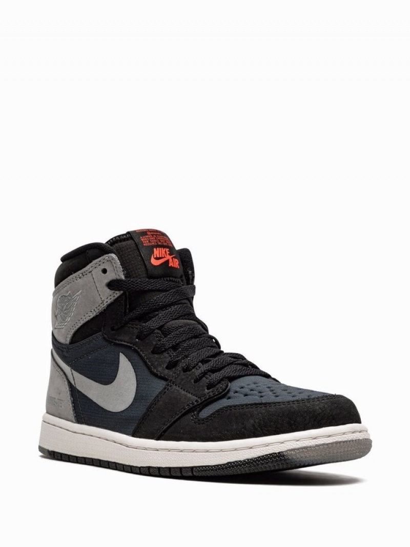 Black / Grey Men's Nike Element Gore-Tex Air Jordan 1 | SNYJEQ-540