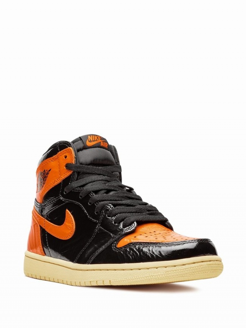 Black / Orange Men's Nike Retro High OG Air Jordan 1 | YUPHOC-953