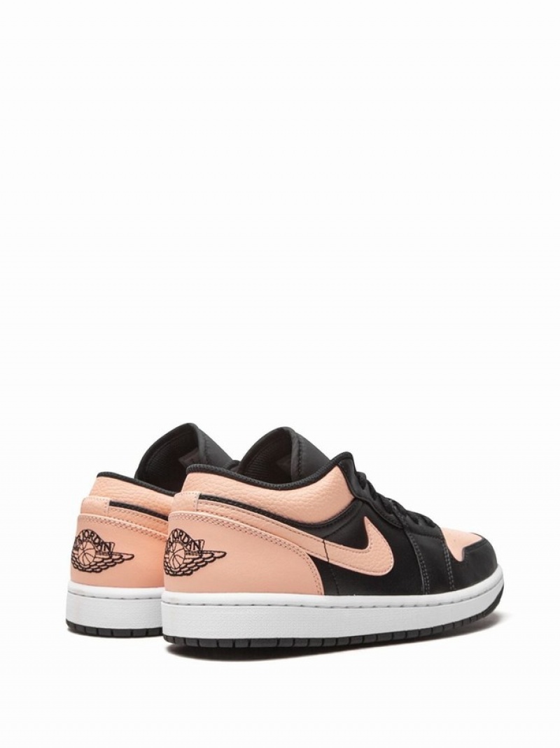 Black / Pink Men's Nike Low Crimson Tint Air Jordan 1 | EXJKMO-735