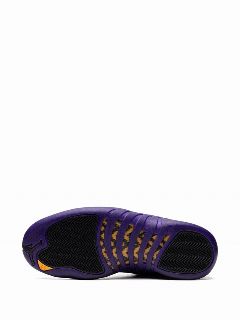 Black / Purple Men's Nike Field Air Jordan 12 | HMYWVB-769