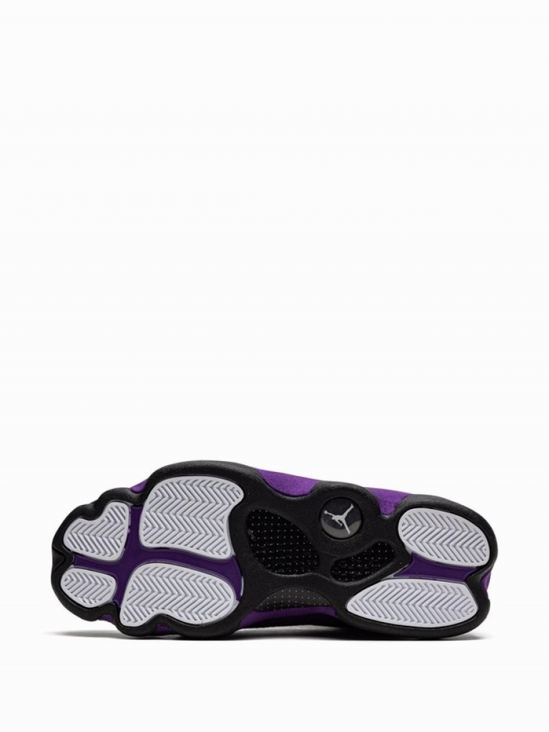 Black / Purple Men's Nike Retro Air Jordan 13 | LACVBR-749