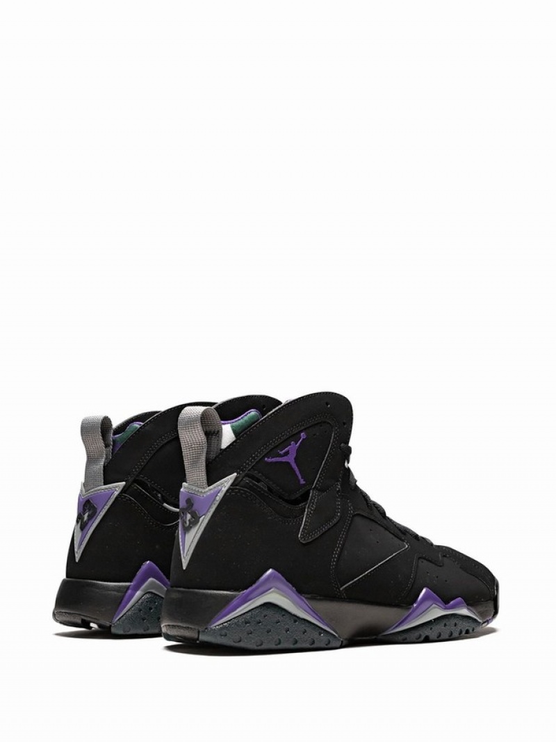 Black / Purple Women's Nike Retro Air Jordan 7 | DSBNJG-970