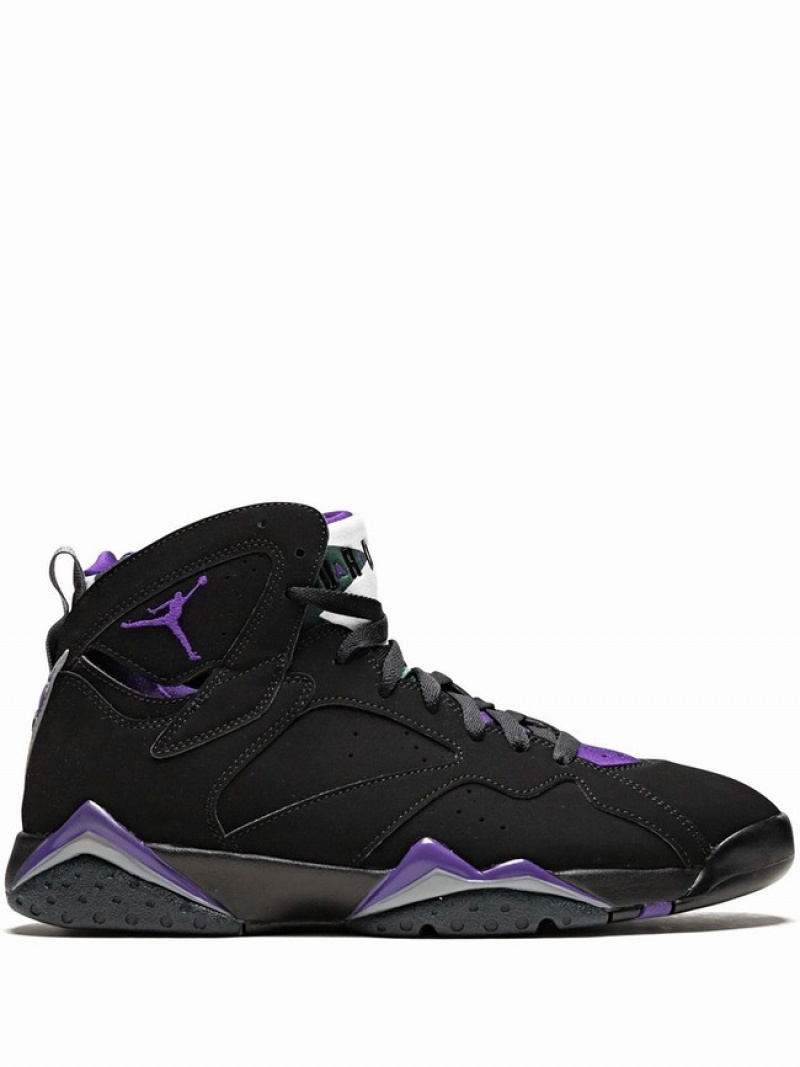 Black / Purple Women\'s Nike Retro Air Jordan 7 | DSBNJG-970