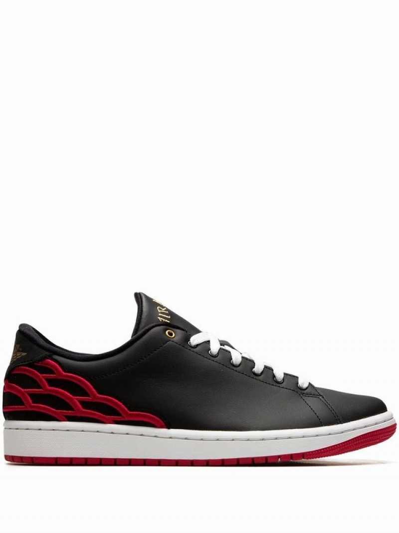 Black / Red Men\'s Nike Center Court Air Jordan 1 | BREXZT-157