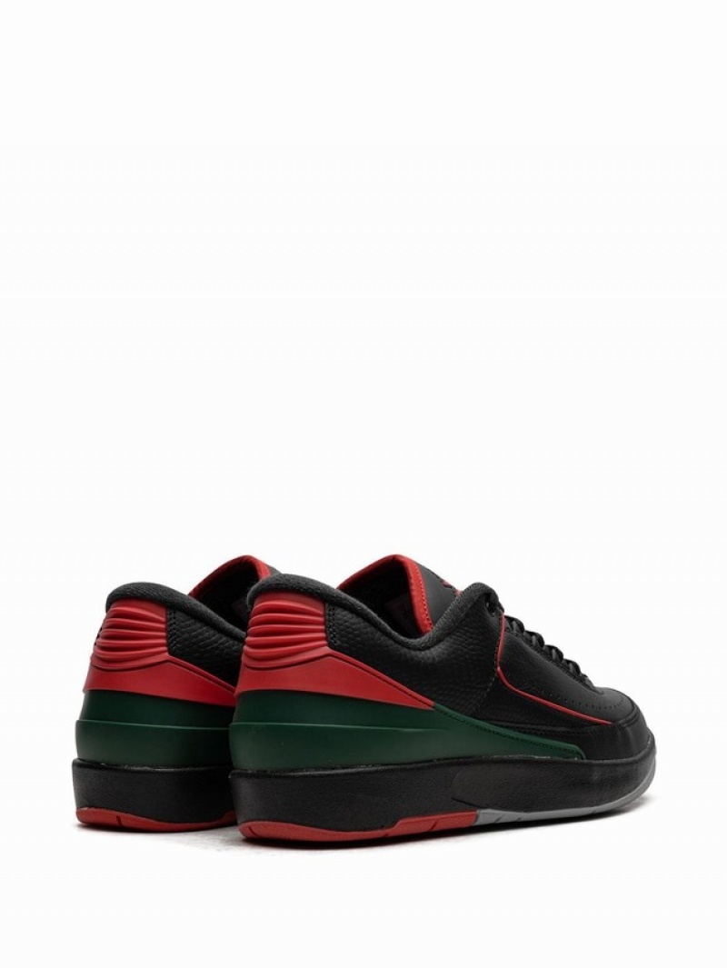 Black / Red Women's Nike Low Christmas Air Jordan 2 | DURQYC-972