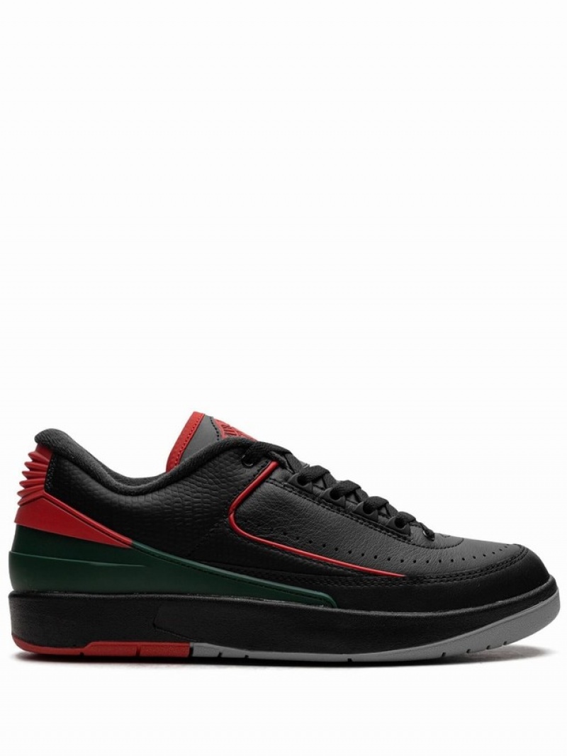 Black / Red Women\'s Nike Low Christmas Air Jordan 2 | DURQYC-972