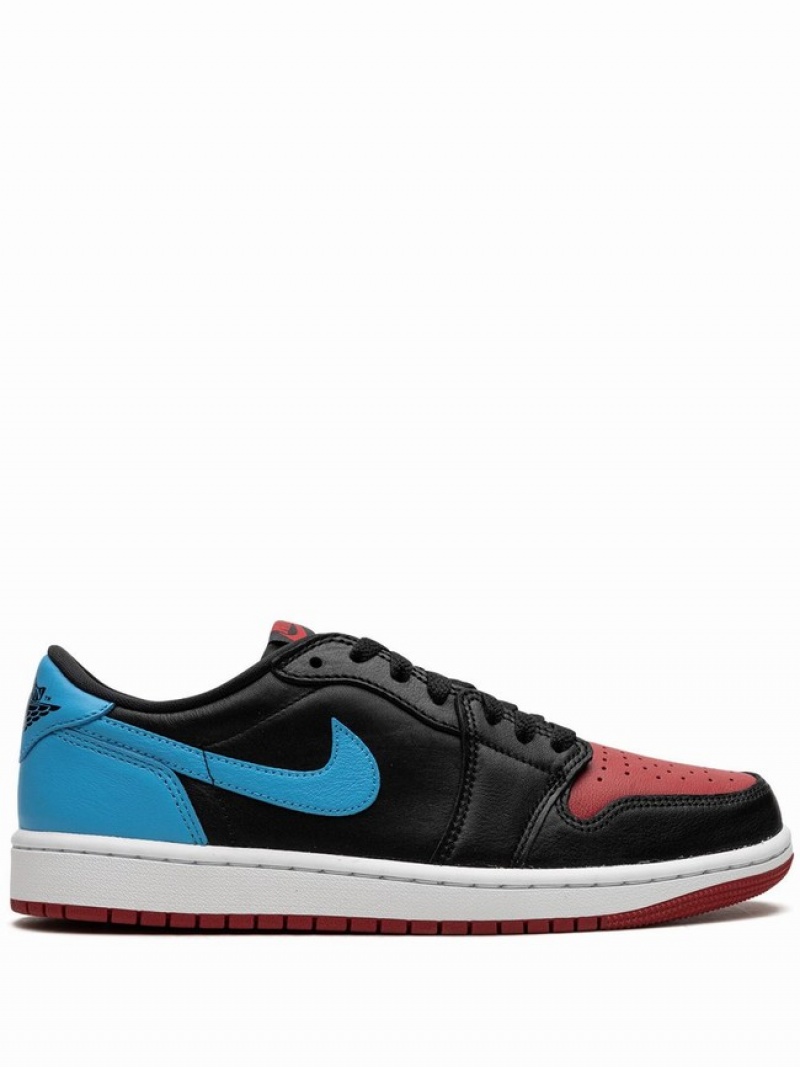 Black / Red / Blue Women\'s Nike Low OG UNC to Chicago Air Jordan 1 | WYSQDL-360