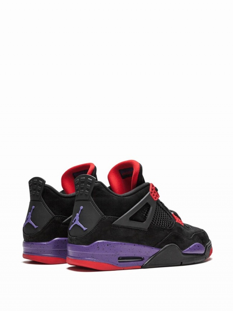 Black / Red / Purple Women's Nike Retro Raptors/Drake Ovo Air Jordan 4 | QURZAB-892