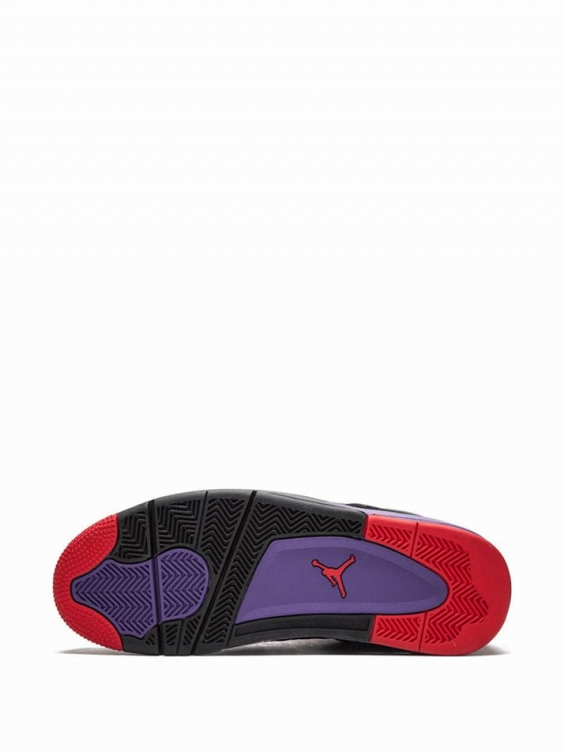 Black / Red / Purple Women's Nike Retro Raptors/Drake Ovo Air Jordan 4 | QURZAB-892