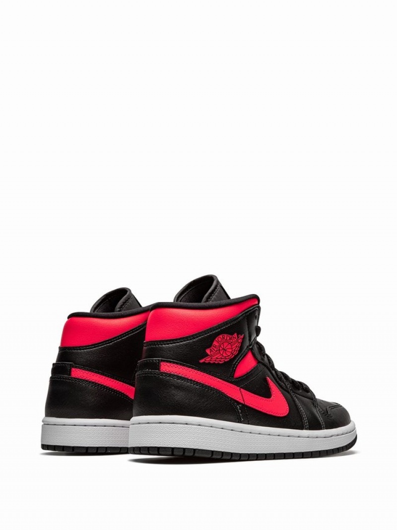 Black / Red / White Women's Nike Mid Siren Red Air Jordan 1 | JKMEZD-158