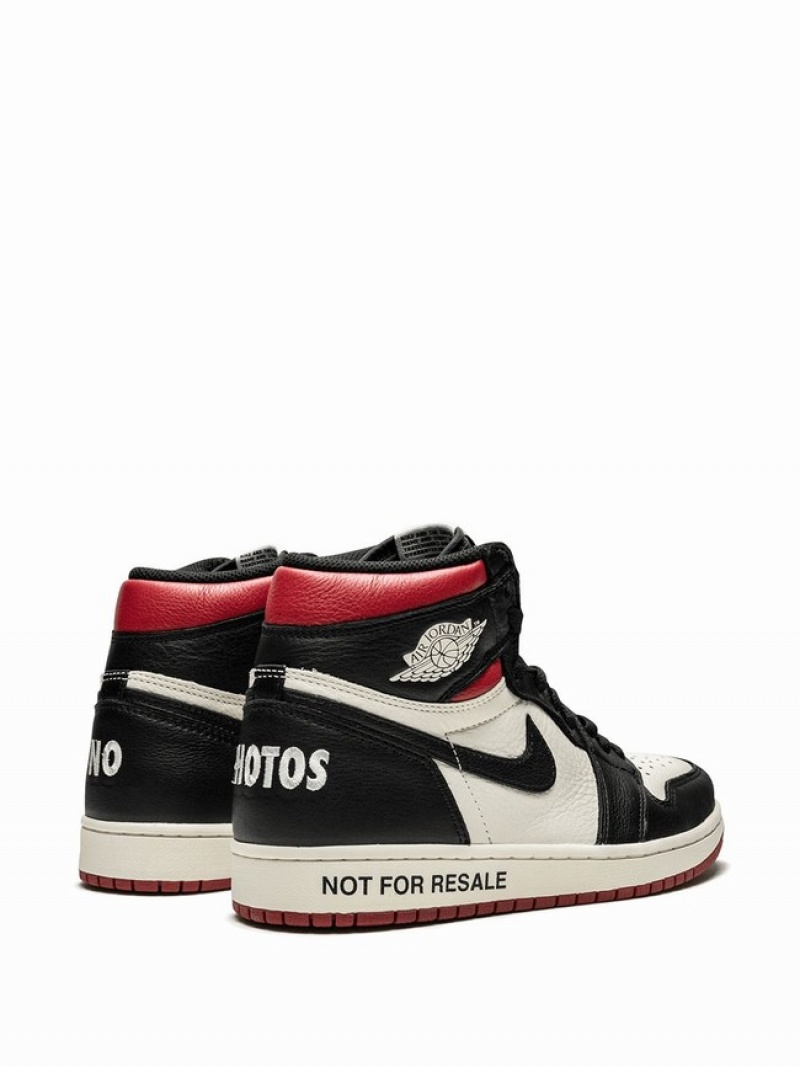 Black / White Women's Nike Retro High OG NRG Not For Resale Air Jordan 1 | EAUGWF-426