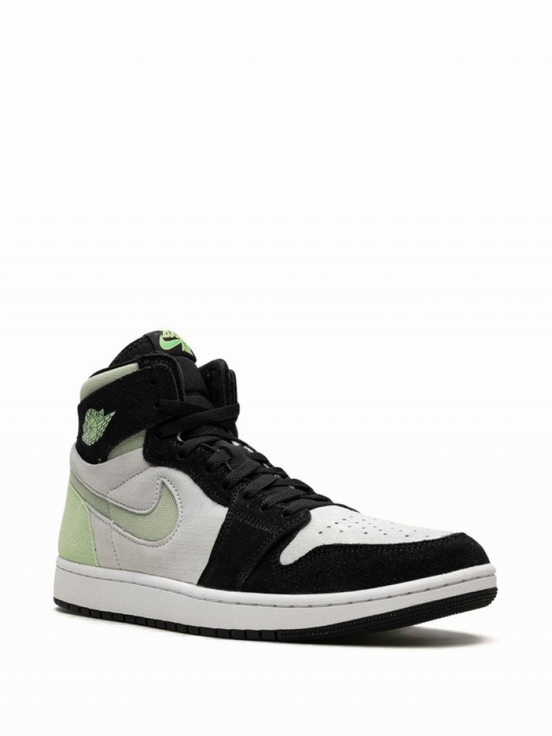 Black / White / Green Men's Nike Zoom CMFT 2 Honeydew Air Jordan 1 | HGYFWI-104