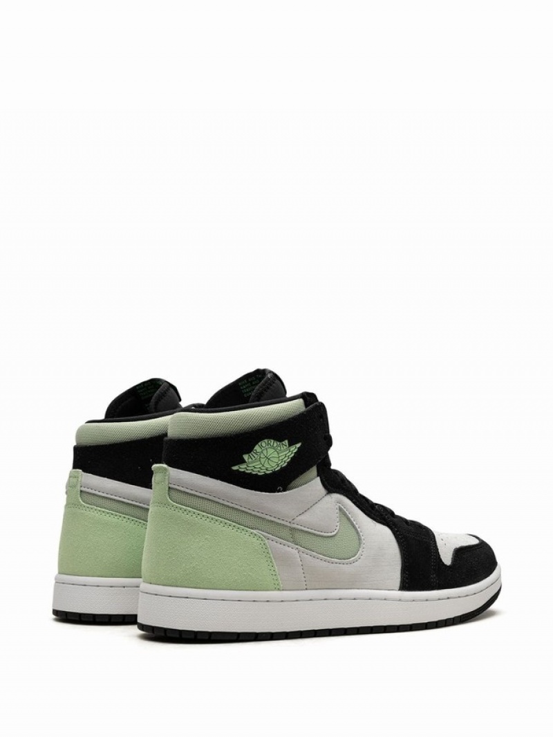 Black / White / Green Men's Nike Zoom CMFT 2 Honeydew Air Jordan 1 | HGYFWI-104