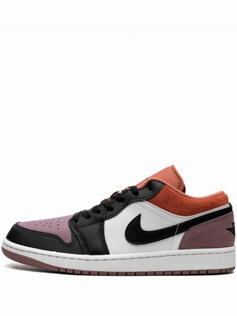 Black / White / Purple Men's Nike Low Sky J Mauve Air Jordan 1 | XMTOAW-543