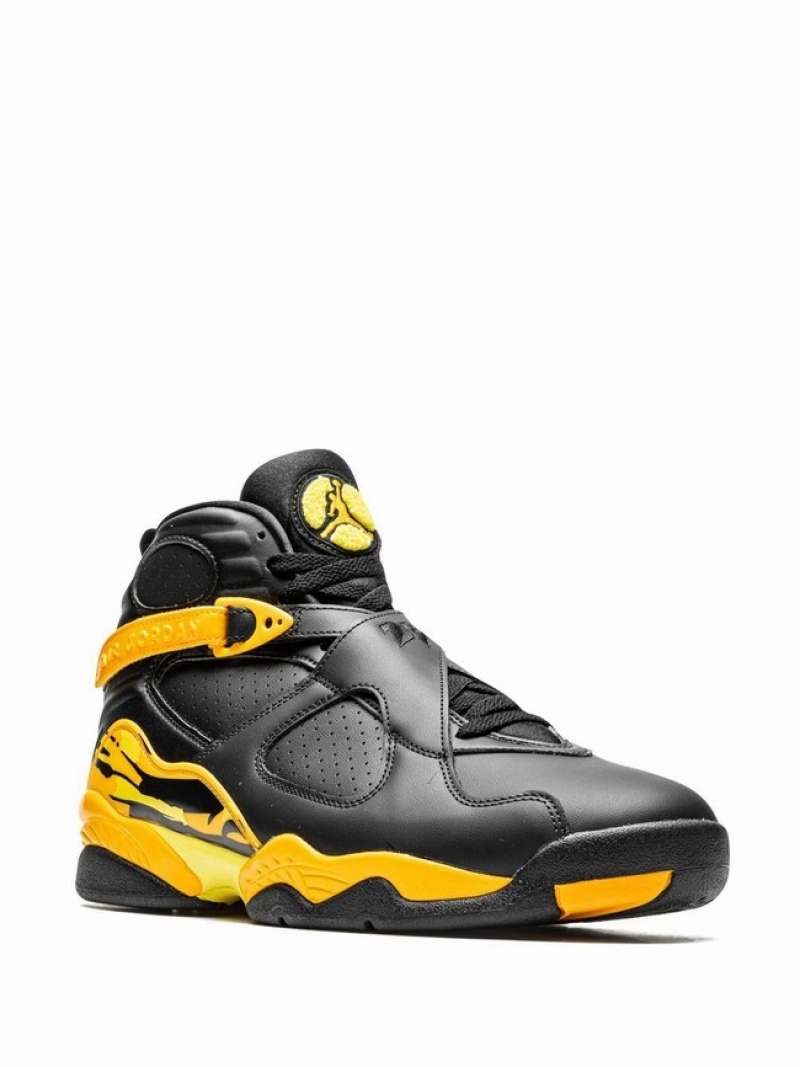 Black / Yellow Women's Nike Taxi Air Jordan 8 | SHPDJX-695