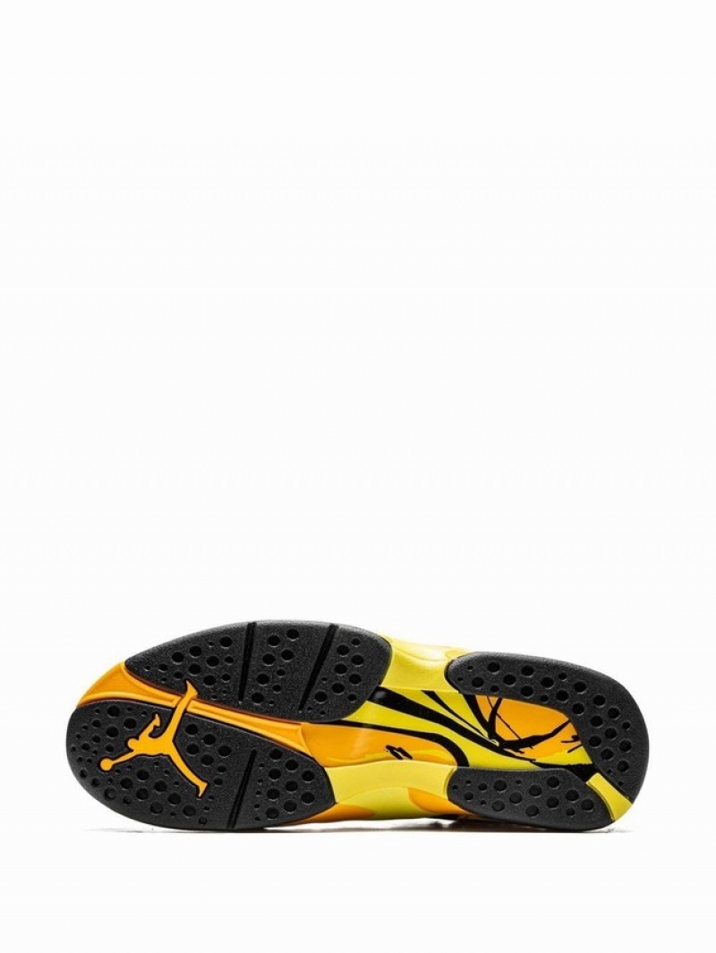 Black / Yellow Women's Nike Taxi Air Jordan 8 | SHPDJX-695