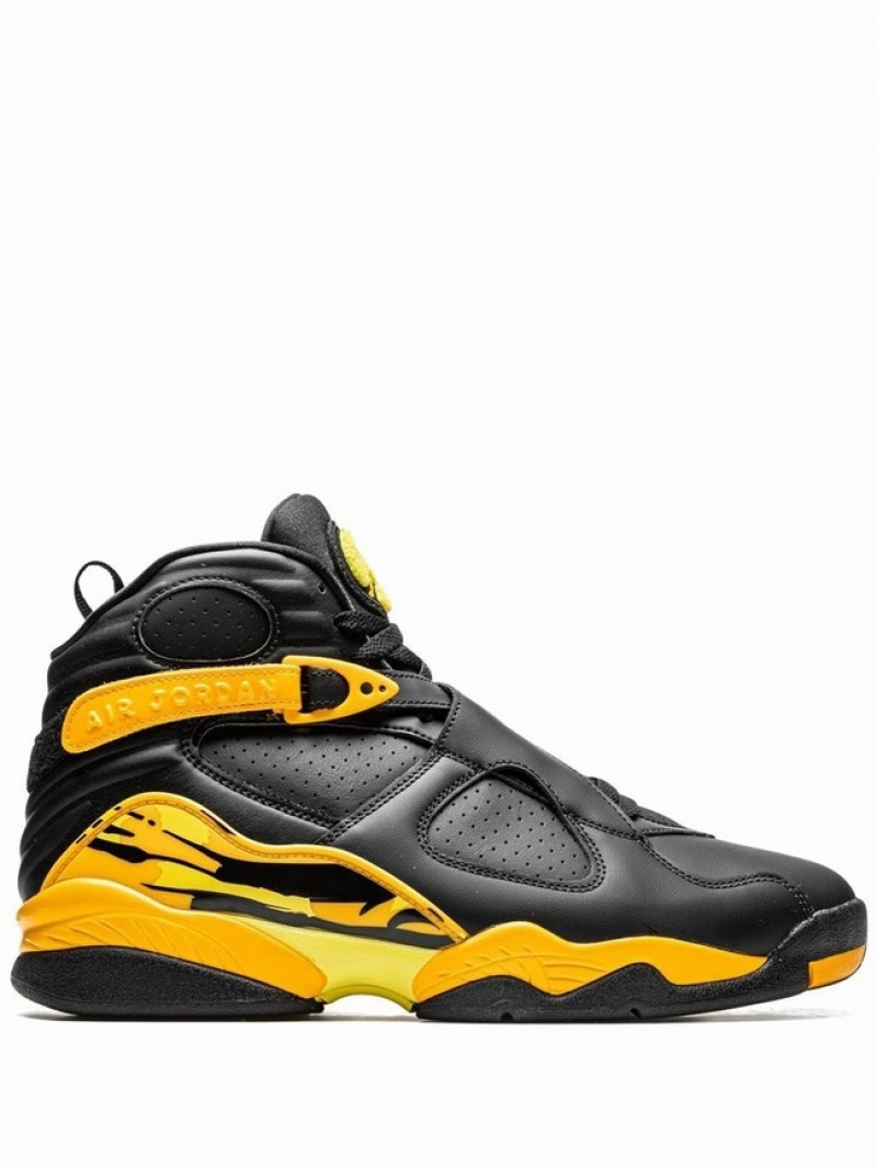 Black / Yellow Women\'s Nike Taxi Air Jordan 8 | SHPDJX-695