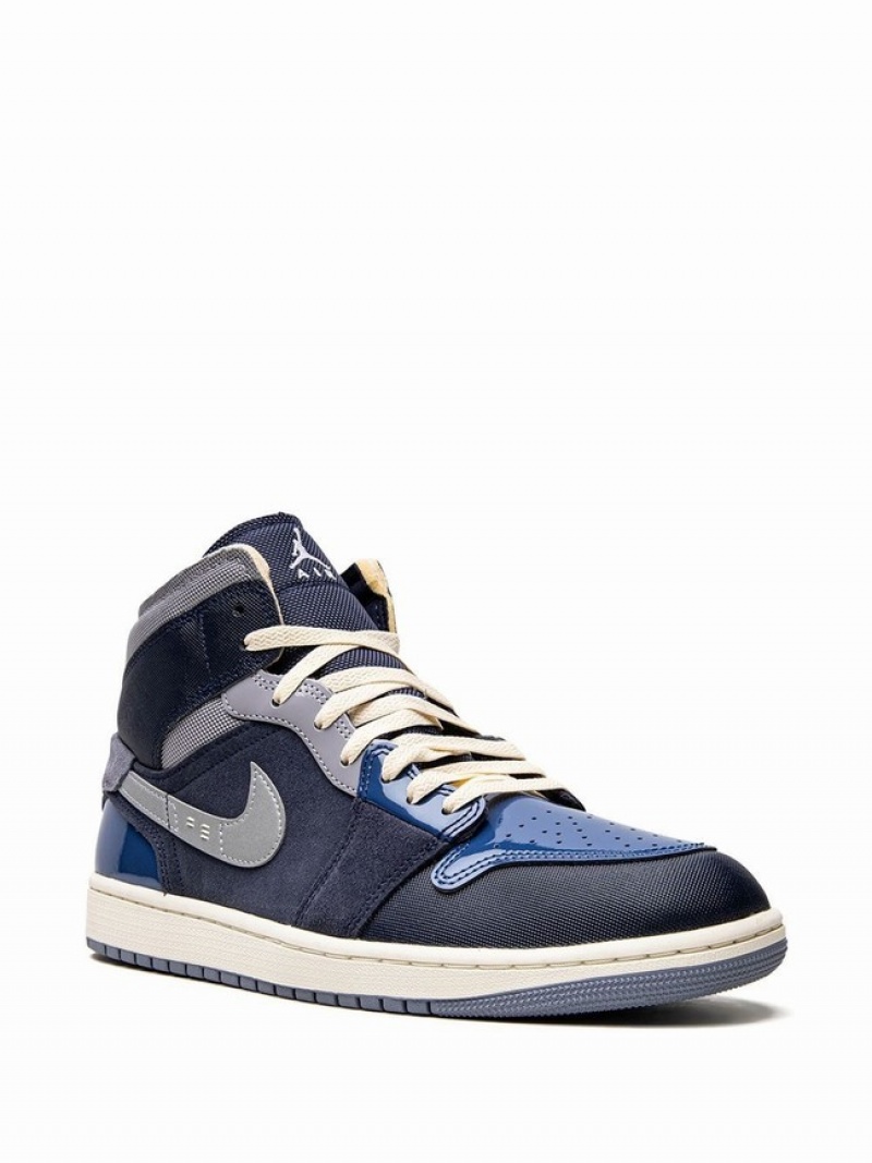 Blue Men's Nike Mid SE Craft Obsidian Air Jordan 1 | IVCPWA-980