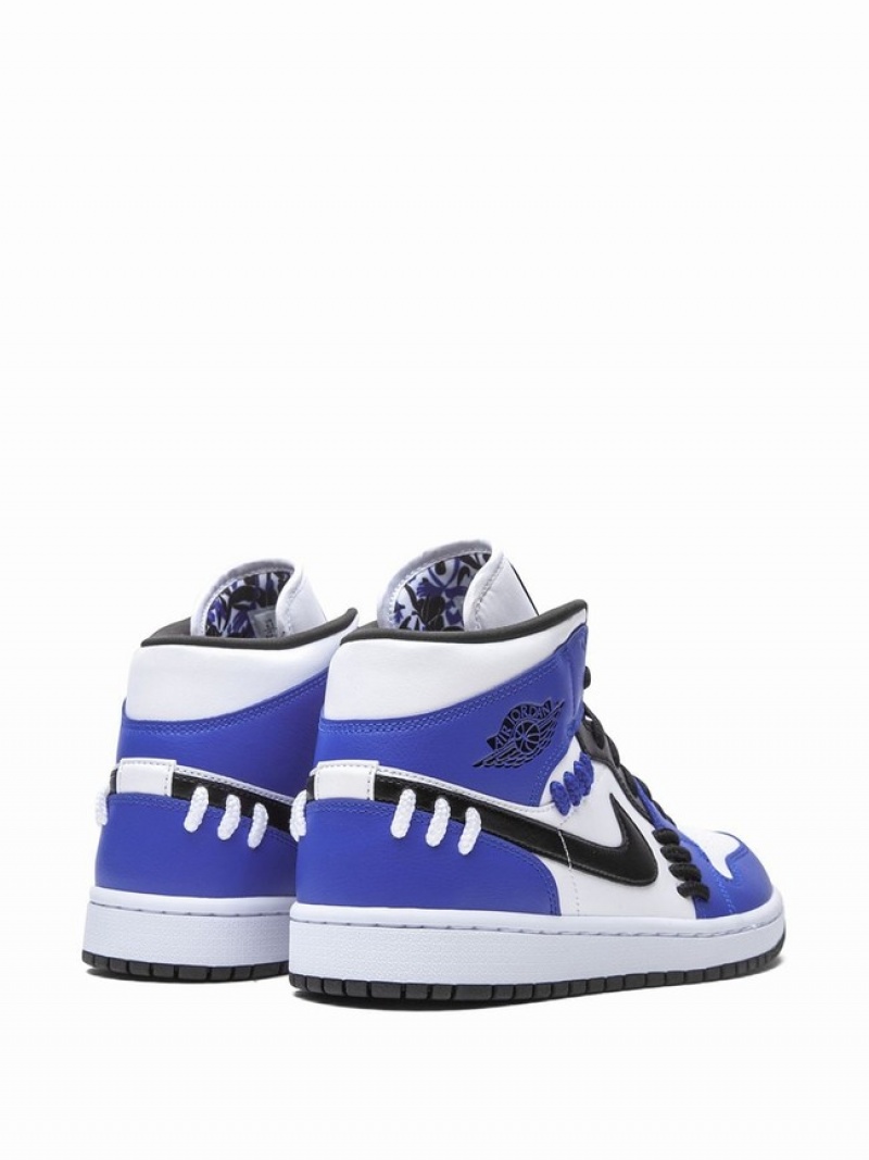 Blue Women's Nike Mid Sisterhood - Game Royal Air Jordan 1 | PQZJAN-763