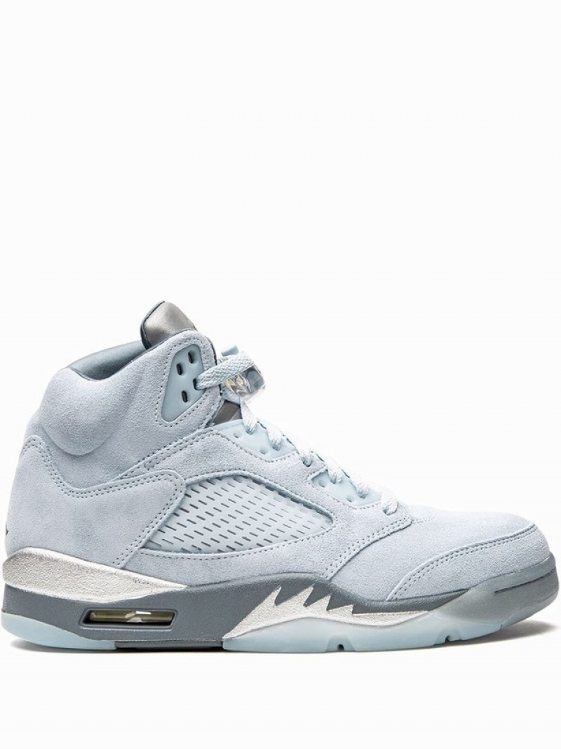 Blue Women\'s Nike Retro Blue Bird Air Jordan 5 | BPIMVD-324