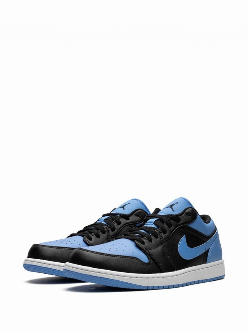 Blue / Black Men's Nike Low University Air Jordan 1 | XDUBHR-074