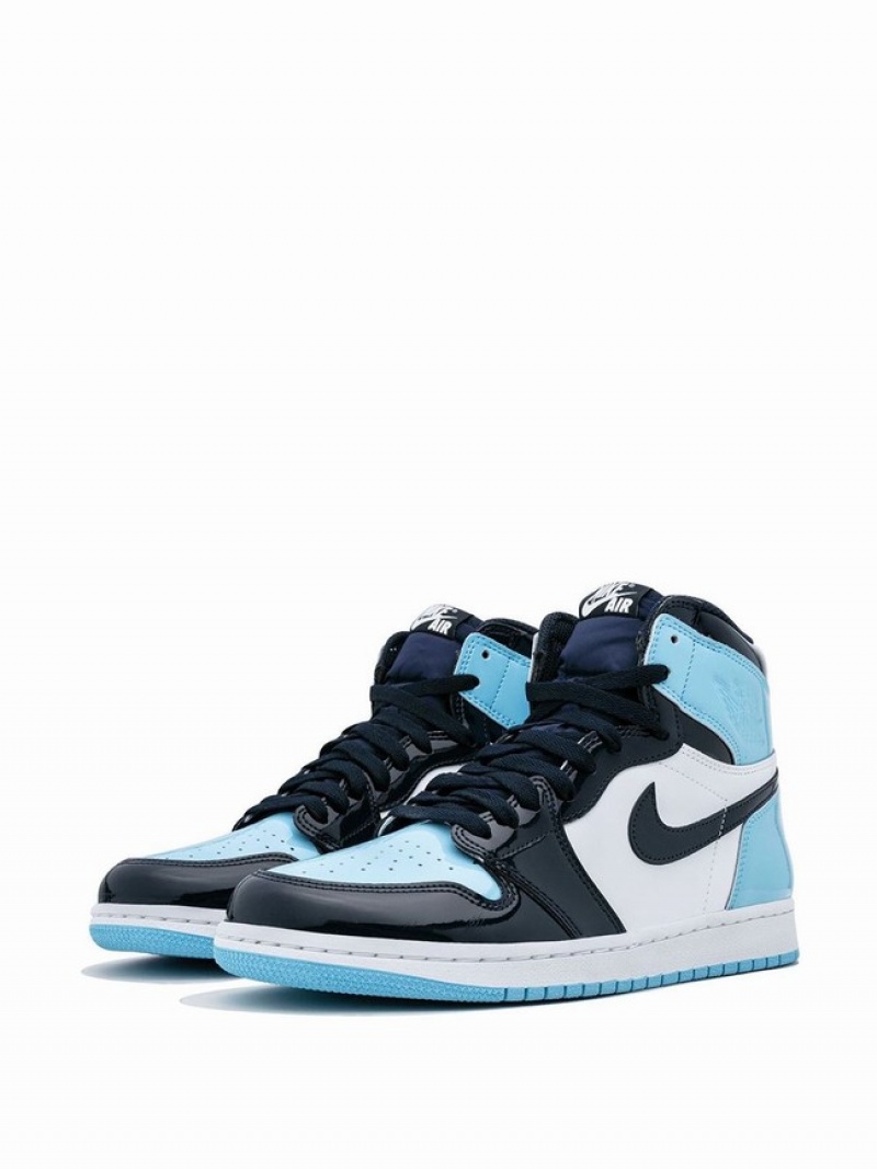 Blue / Black / White Women's Nike High OG Air Jordan 1 | NZTYMX-029