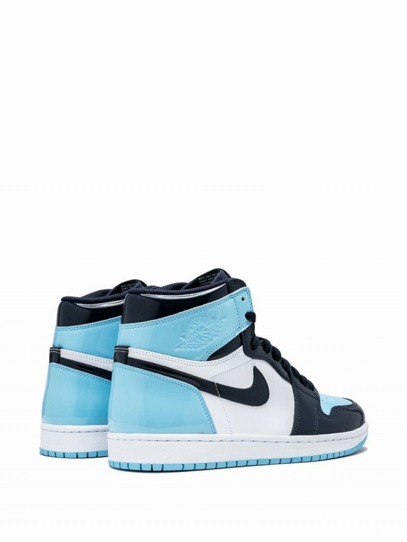 Blue / Black / White Women's Nike High OG Air Jordan 1 | NZTYMX-029