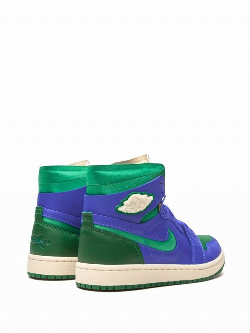 Blue / Green / White Women's Nike x Aleali May Zoom CMFT Califia Air Jordan 1 | PLACKJ-094