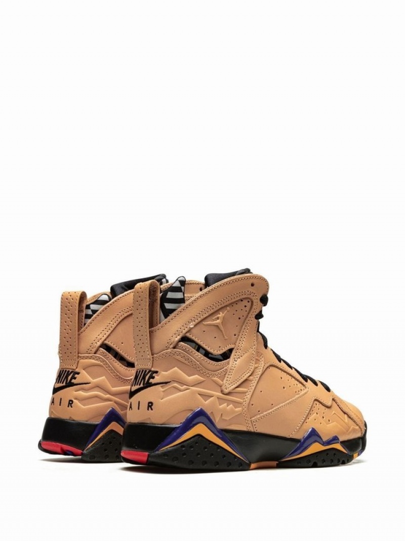 Brown Men's Nike Afrobeats Air Jordan 7 | ECTGKV-716