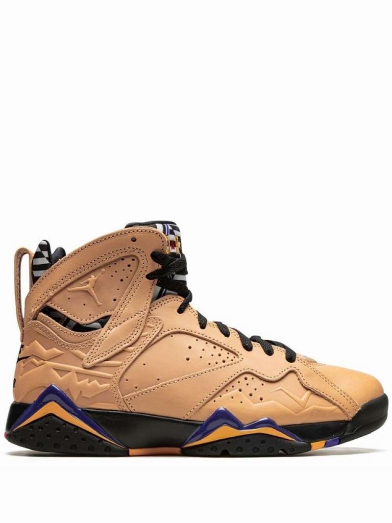 Brown Men\'s Nike Afrobeats Air Jordan 7 | ECTGKV-716