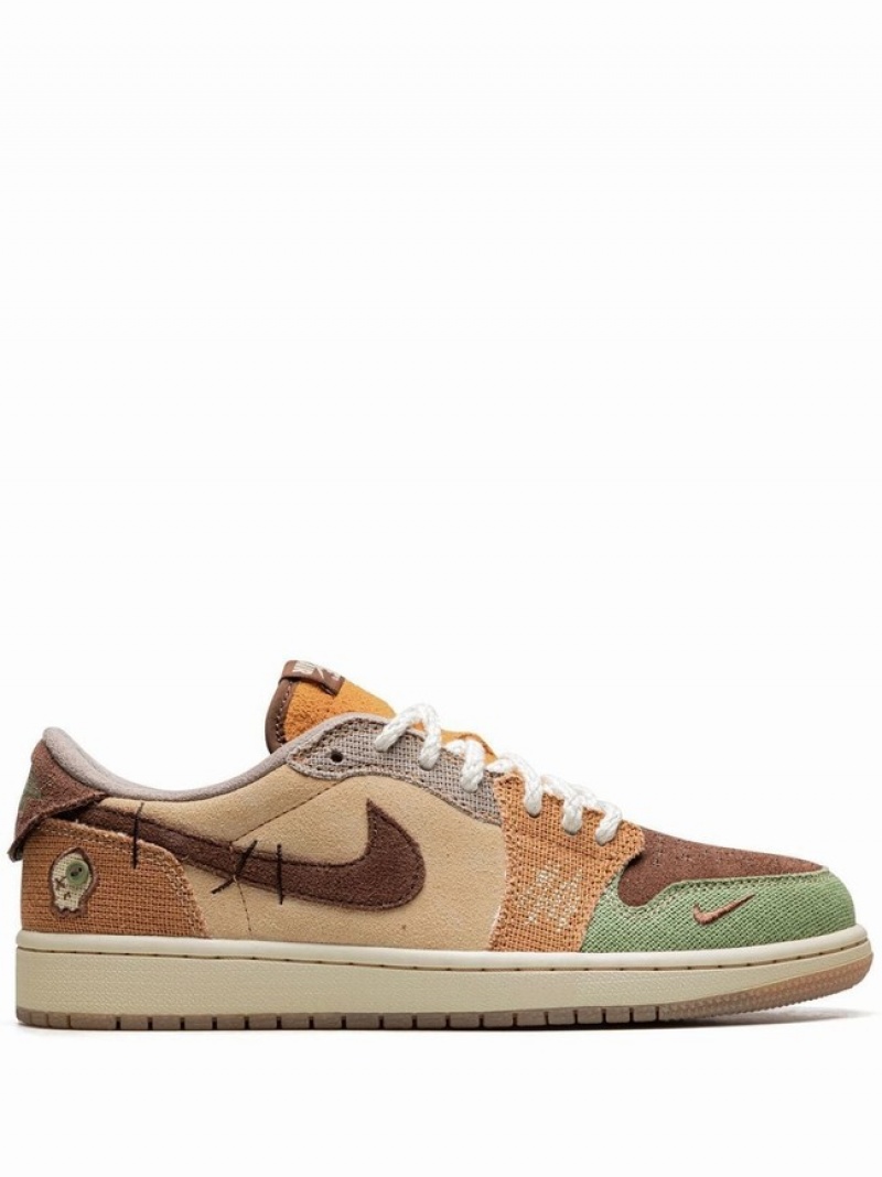 Brown Men\'s Nike Low OG Voodoo Air Jordan 1 | NTZXUV-183